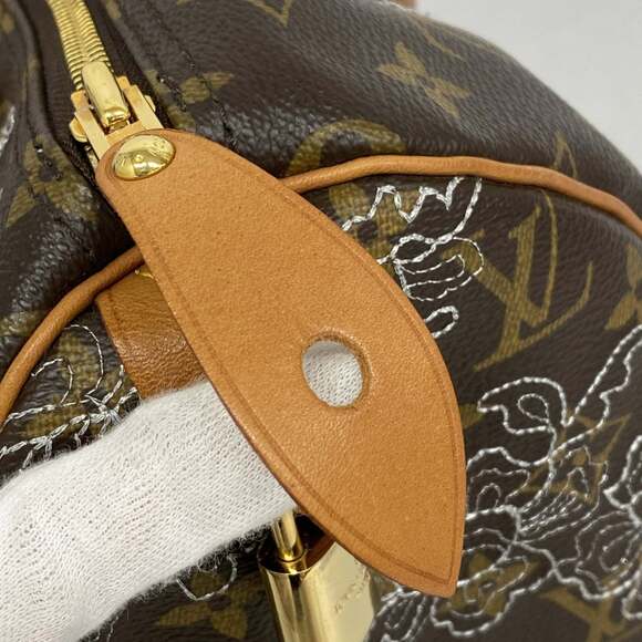 LOUIS VUITTON Brown Monogram Speedy 30 Bag - Picture 8 of 10